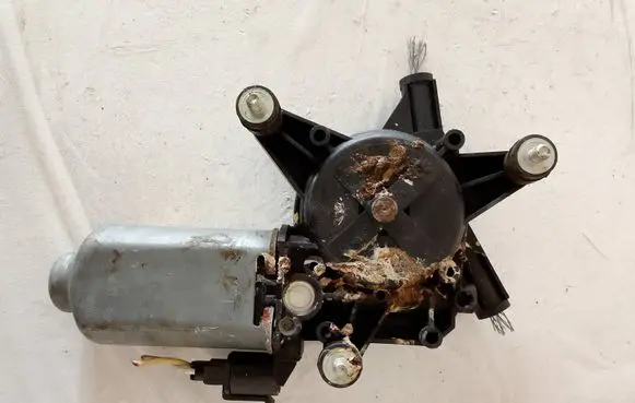 Renault Megane II Front door window regulator with motor 525458