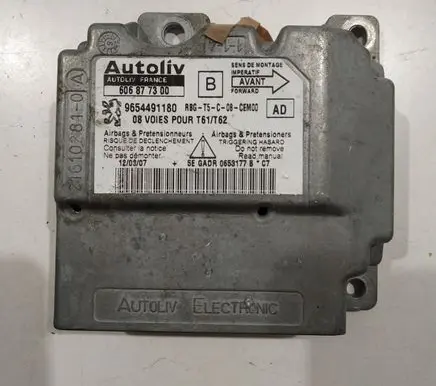Peugeot 307 Airbag control unit/module 606877300 9654491180