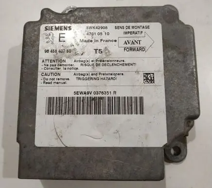 Peugeot 307 Airbag control unit/module 9645840780 5WK42908