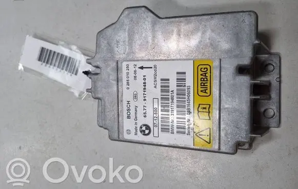 BMW X5 E70 Airbag control unit/module 0285010250