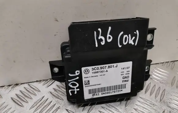 Volkswagen PASSAT B6 Hand brake control module 3C0907801J 16887301A