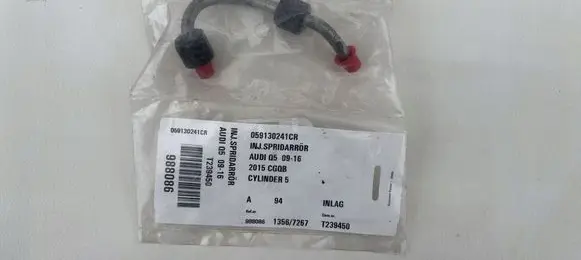 Volkswagen Touareg II Fuel injector supply line/pipe 059130241CR