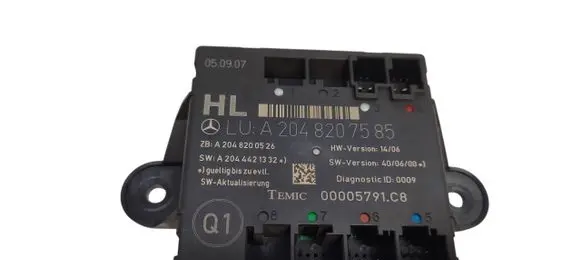 Mercedes-Benz C AMG W204 Door control unit/module A2048207585 A2044421332 A2048200526