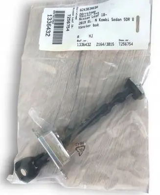 Nissan Leaf I (ZE0) Front door check strap stopper 824303NK0A