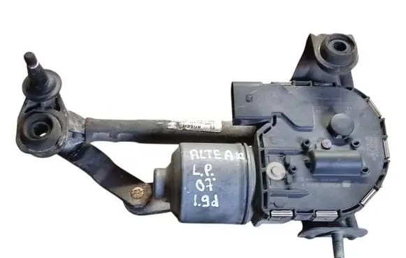 Front wiper linkage and motor