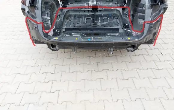 Mercedes-Benz EQC Trunk bottom trim panel 