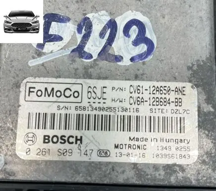 Ford Focus Engine control unit/module CV6112A650ANE CV6A12B684BB 0261S09147