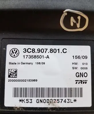 Volkswagen PASSAT B6 Hand brake control module 3C8907801C GN00225743L 17358501A