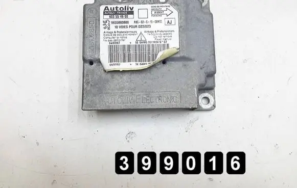 Peugeot 407 Airbag control unit/module 9655880880 603554600