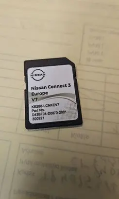 Nissan Qashqai Navigation maps CD/DVD CONNECT3 D43BF04D00702001 300921