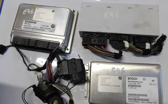 BMW 3 E46 Engine ECU kit and lock set DMEMS42 7500255 6914362