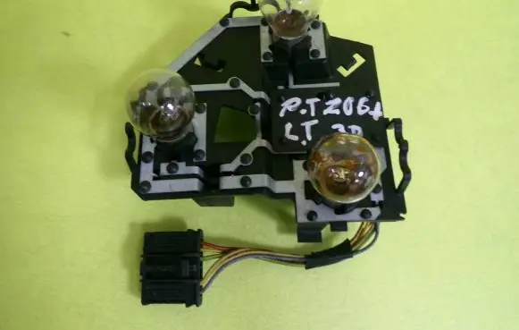 Peugeot 206+ Tail light bulb cover holder