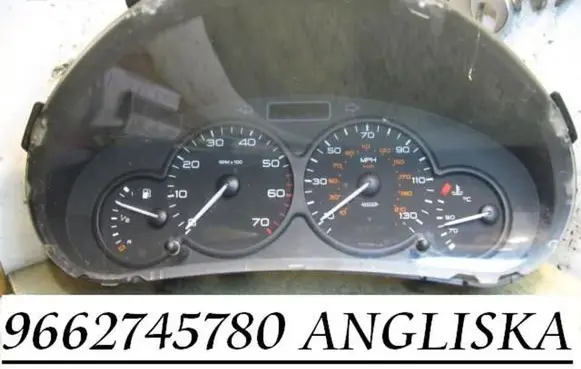 Citroen Berlingo Speedometer (instrument cluster) 9662745780