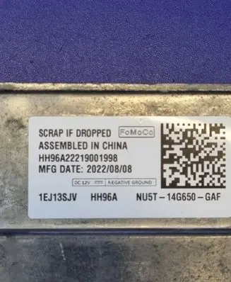 Ford Ranger IV GPS navigation control unit/module NU5T-14G650-GAF NU5T14G650GAF