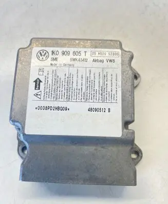 Volkswagen Golf V Airbag control unit/module 1K0909605T 5WK43412 0038PD2HBG09