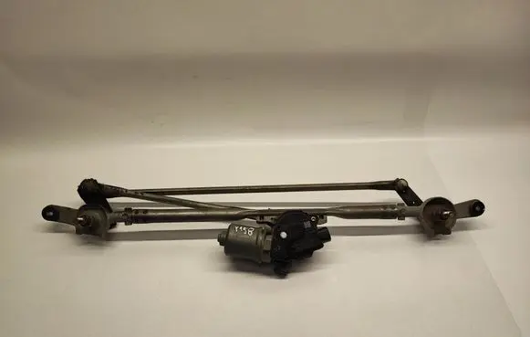 Front wiper linkage and motor