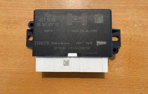 Peugeot 508 II Parking PDC control unit/module 9838793780 E500379 ECU12CF