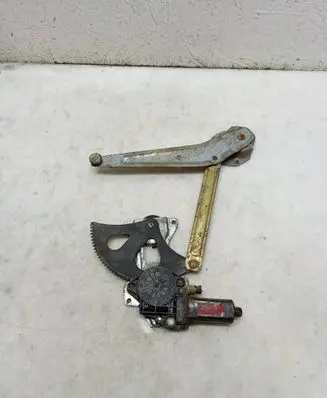 Rear door window regulator with motor