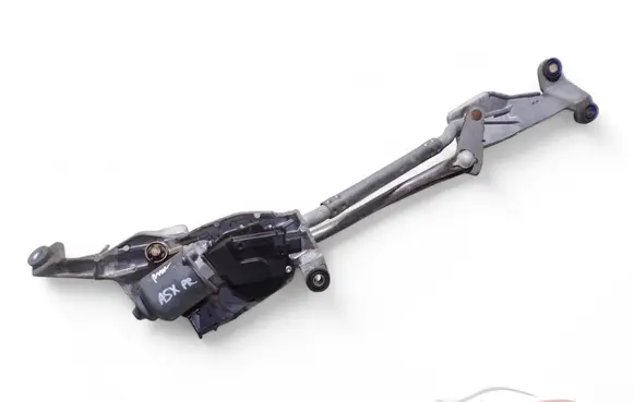 Front wiper linkage and motor