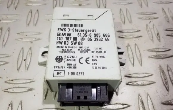 BMW 5 E39 Immobilizer control unit/module 61356905666 05393245 HW01SW08