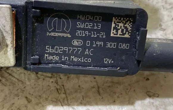 Dodge Charger Negative earth cable (battery) 56029777AC SU0213 20191121