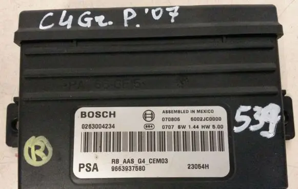 Citroen C4 Grand Picasso Parking PDC control unit/module 9663937580 0263004234 23064H