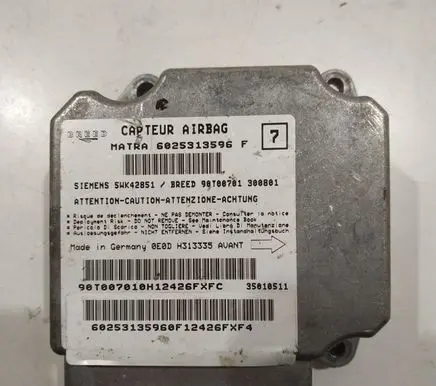 Renault Espace III Airbag control unit/module 6025313596F 5WK42851