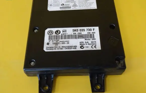 Volkswagen Golf VI Bluetooth control unit module 5K0035730F