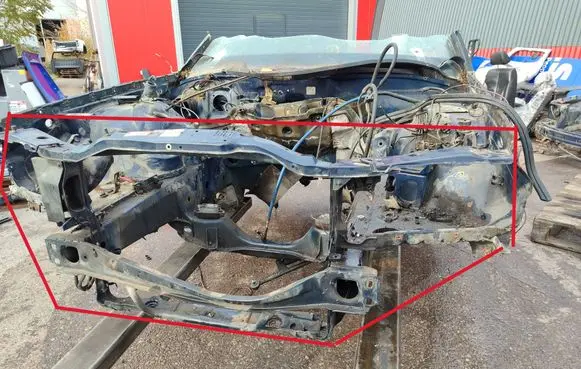 Mercedes-Benz 380 560SEC C126 Bottom radiator support slam panel 