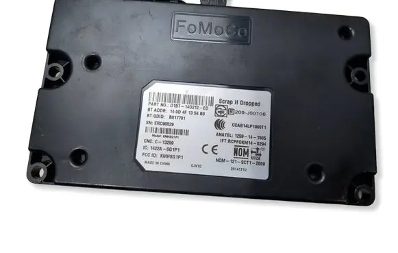 Ford Fiesta Bluetooth control unit module D1BT14D212ED 209J00106 1422ASG1P1