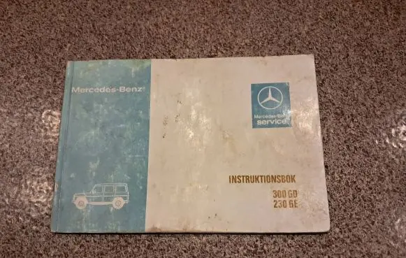 Mercedes-Benz G W461 W463 1st Gen Owners service history hand book 300GD