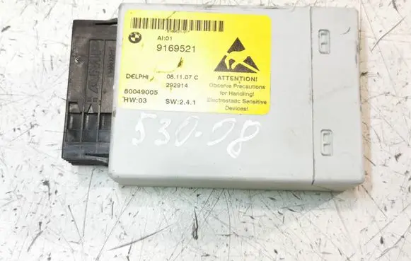 BMW 5 E60 E61 Central console control unit 9169521 80049005