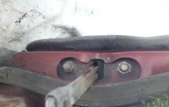 Mazda 626 Rear door check strap stopper