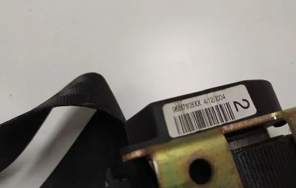 Citroen C4 I Rear seatbelt 96567808XX D506452AC76