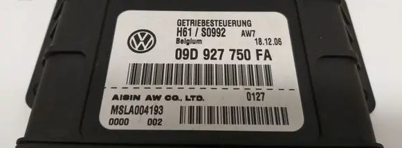 Volkswagen Touareg I Transmission gearbox valve body 09D927750FA