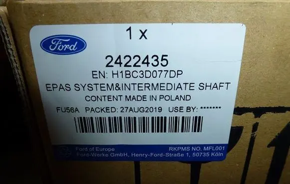 Ford Fiesta Steering wheel axle A0056611G