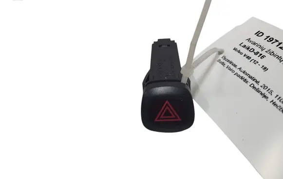 Volvo V40 Hazard light switch 9123682