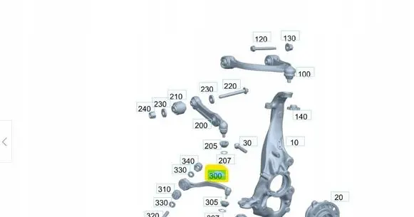 Mercedes-Benz CLE C236 Front control arm A206
