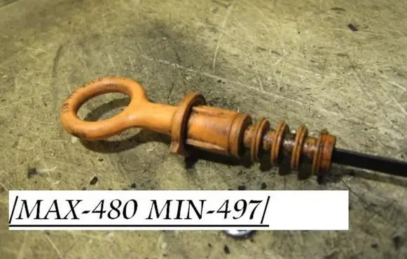 Oil level dip stick