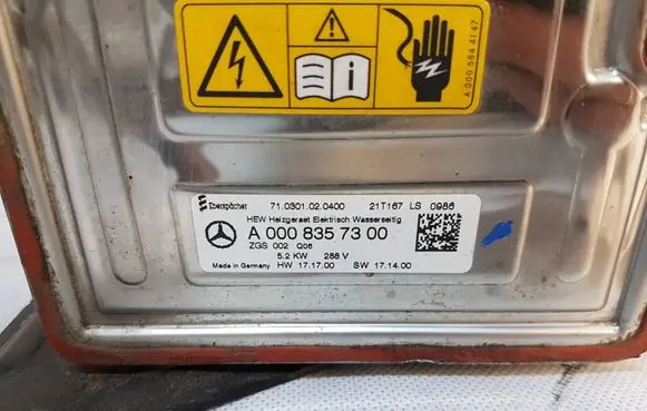 Mercedes-Benz EQA Webasto auxiliary heater other parts A0008357200ORI A0008357300 A0008357200