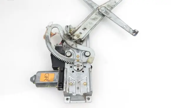 Opel Combo B Front door window regulator with motor 90520192