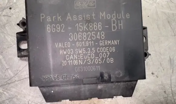 Volvo S80 Parking PDC control unit/module 6G9215K866BH 0631000611 30682548
