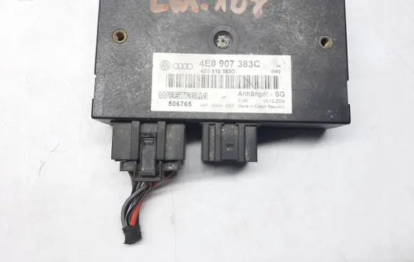 Audi Q7 4L Tow bar trailer control unit/module 4E0907383C