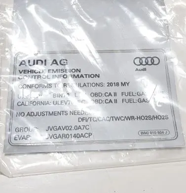 Audi A4 S4 B9 8W Other interior part 8W0010504J