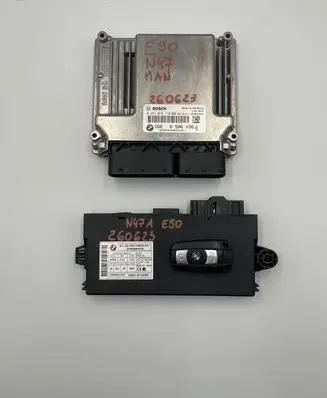 BMW 3 E90 E91 Engine ECU kit and lock set 8506438 030500316 0281016110