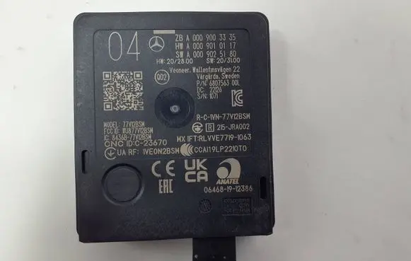 Mercedes-Benz C W205 Blind spot module A0009003335 A0009025180 A0009010117