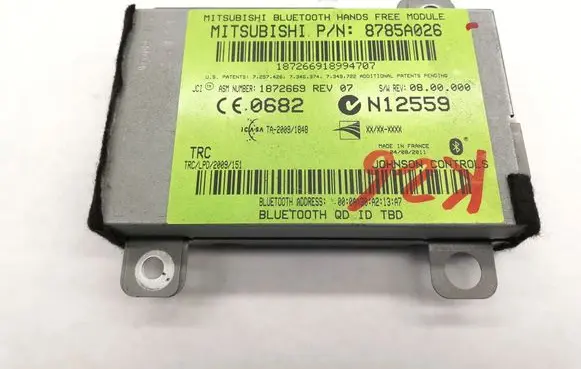 Mitsubishi ASX Bluetooth control unit module 8785A026