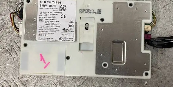 BMW 3 F30 F35 F31 Other control units/modules 84108734743 ATM01R2ROW4G MRSU6725161