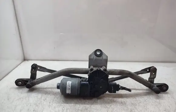 Front wiper linkage and motor