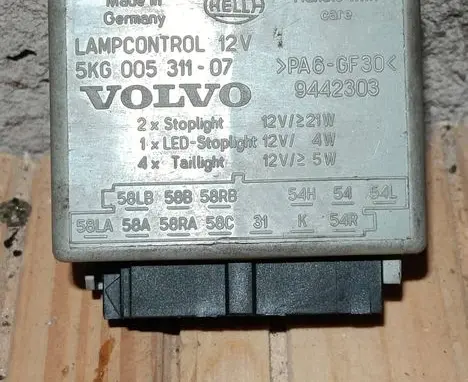 Volvo S70 V70 V70 XC Light module LCM 9442303 5KG00531107 581B58B58RB